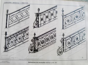 barandas de escalera estilo Luis XVI