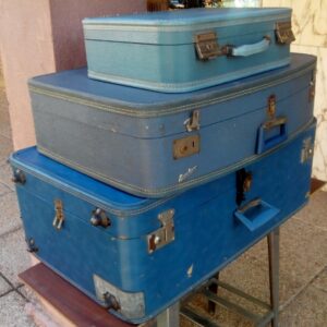 Maletas retro americanas azules