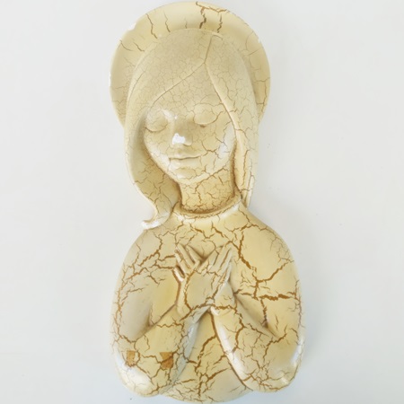 Figura de virgen de escayola de pared - Andanadv
