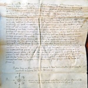Pergamino de documento de Beniarbeig
