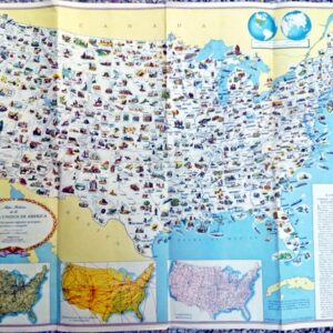 Mapa pictórico de Estados Unidos de América