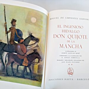 Don Quijote de la Mancha Ediciones Nauta , 2 tomos