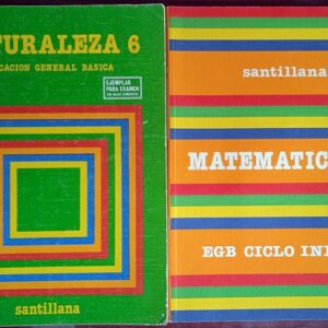 Lote dos libros E.G.B. de Santillana