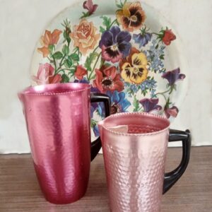 Jarras de aluminio rosa retro