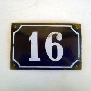 Número de calle 16 antiguo