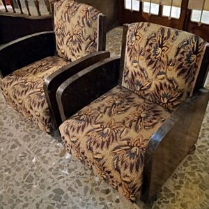 Pareja de sillones o butacas art deco