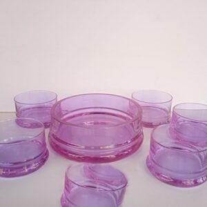 Recipientes de cristal violeta