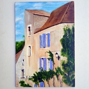 Pintura al óleo de casa