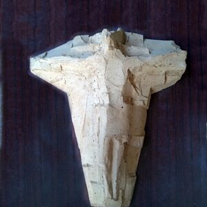 Figura de cruz de pared de diseño