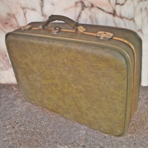 Maleta retro verde