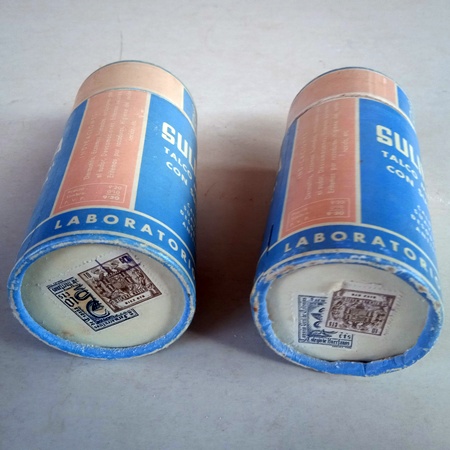 Botes antiguos de talco Sulimida - Imagen 2