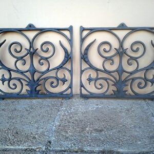 Rejas cuadradas de hierro forjado